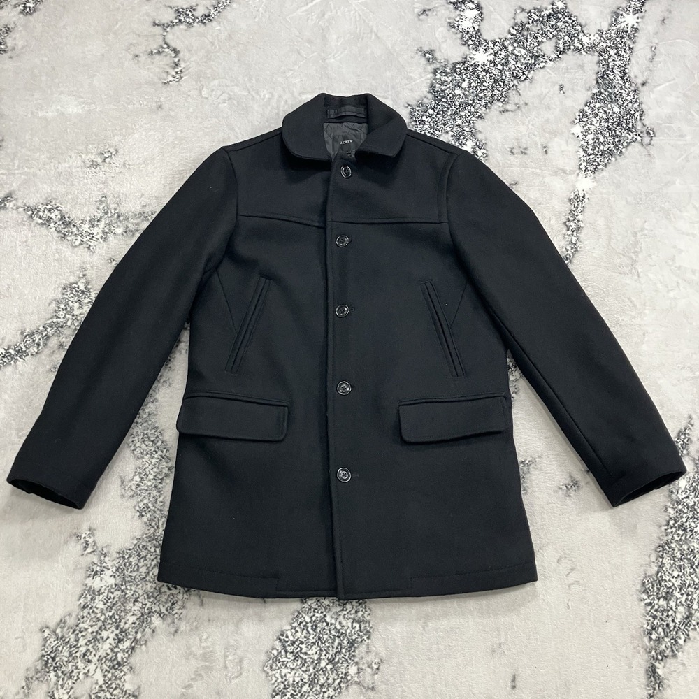 J.Crew University Jacket Slim Thinsulate Wool Blend Coat Mens Size Small
